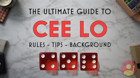 Learn How to Play Cee Lo: The Ultimate Guide to This Exciting Dice Ga.